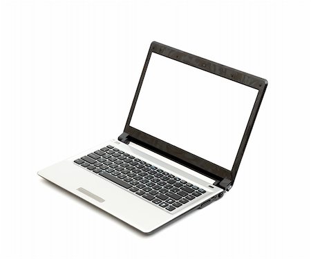 simsearch:400-05125337,k - professional Laptop isolated on a white background Foto de stock - Super Valor sin royalties y Suscripción, Código: 400-04803611