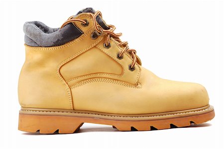 simsearch:400-04300535,k - Yellow boots on a thick sole for heavy work and walks. Stock Photo - Budget Royalty-Free & Subscription, Code: 400-04803934