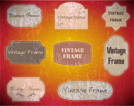 simsearch:400-08011361,k - vintage labels set vector illustration Foto de stock - Super Valor sin royalties y Suscripción, Código: 400-04814161