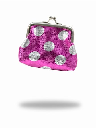 A coin purse isolated against a whitebackground Stock Photo - Budget Royalty-Free & Subscription, Code: 400-04814180