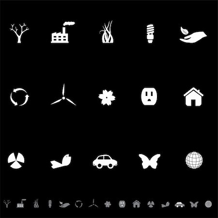 Environment related ecology icon set Stock Photo - Budget Royalty-Free & Subscription, Code: 400-04814197