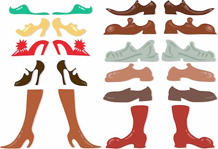 foot wear dress - Shoes Stock Photo - Budget Royalty-Free & Subscription, Code: 400-04814549