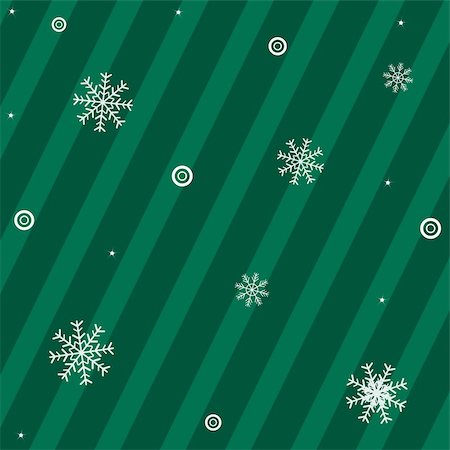 simsearch:400-04761157,k - Green Background With Snowflakes With New Year's Sphere And Stars, Vector Illustration Stock Photo - Budget Royalty-Free & Subscription, Code: 400-04814598