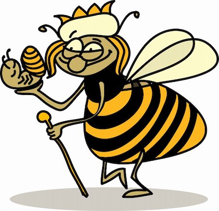 queen bee - Bee Queen Stock Photo - Budget Royalty-Free & Subscription, Code: 400-04815375