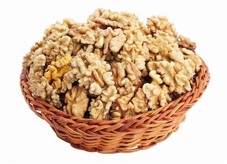 simsearch:400-06520688,k - Are purified the nuclei walnuts in the basket Stock Photo - Budget Royalty-Free & Subscription, Code: 400-04815569