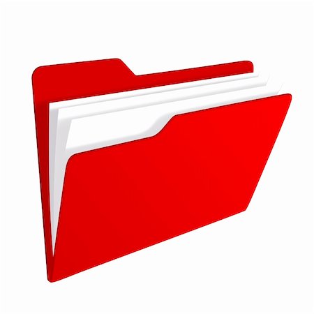 Illustration of a red folder icon Stock Photo - Budget Royalty-Free & Subscription, Code: 400-04815616