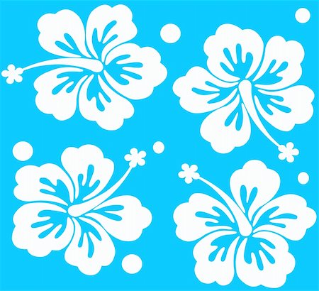 seamless summer backgrounds - seamless surf or hawaii pattern Stock Photo - Budget Royalty-Free & Subscription, Code: 400-04816148