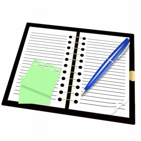 ruslan5838 (artist) - Illustration of record book and pen for records Stockbilder - Microstock & Abonnement, Bildnummer: 400-04816578