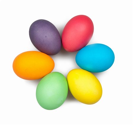 simsearch:400-04081519,k - multi color eggs isolated on white Stock Photo - Budget Royalty-Free & Subscription, Code: 400-04817316