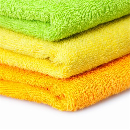 simsearch:400-06564793,k - color towels isolated on white Photographie de stock - Aubaine LD & Abonnement, Code: 400-04817372