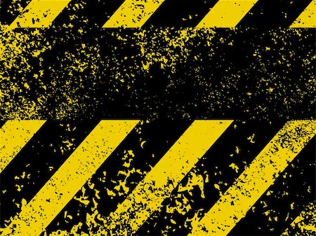 road construction barrier - Diagonal hazard stripes texture. These are weathered, worn and grunge-looking. EPS 8 vector file included Stock Photo - Budget Royalty-Free & Subscription, Code: 400-04817711