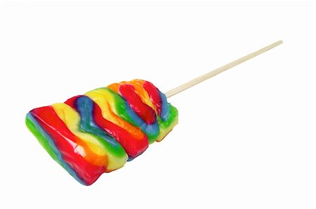 simsearch:400-07449438,k - Colourful lollipop isolated on the white background Stock Photo - Budget Royalty-Free & Subscription, Code: 400-04818162