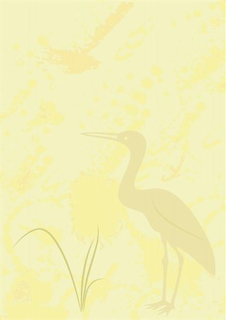fleck - Abstract illustration of the abstract background with heron - Chine style. This file is vector, can be scaled to any size without loss of quality. Stock Photo - Budget Royalty-Free & Subscription, Code: 400-04818847
