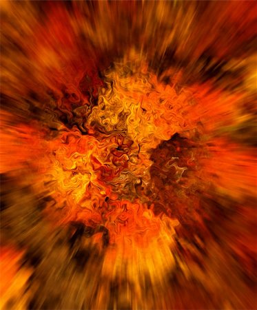 Abstract picture - big bang - fiery cloud - explosion Photographie de stock - Aubaine LD & Abonnement, Code: 400-04818866