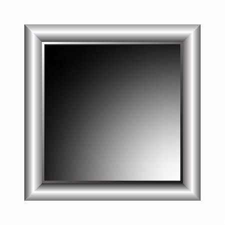 simsearch:400-05060597,k - aluminum photo frame, vector art illustration; more photo frames in my gallery Stock Photo - Budget Royalty-Free & Subscription, Code: 400-04819007