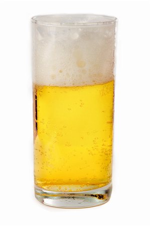 Transparent glass of beer isolated on white Photographie de stock - Aubaine LD & Abonnement, Code: 400-04819043