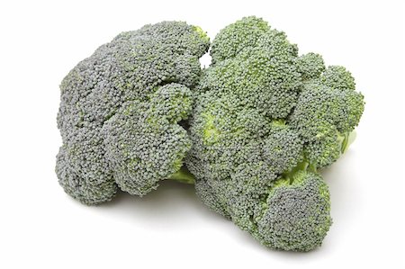simsearch:400-07822704,k - Photo of two broccoli isolated on white background Photographie de stock - Aubaine LD & Abonnement, Code: 400-04819186