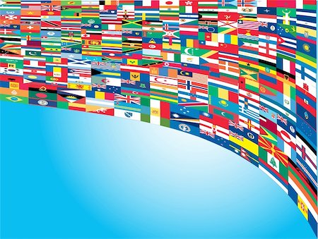 All flags of the world, vector illustration Stock Photo - Budget Royalty-Free & Subscription, Code: 400-04819244