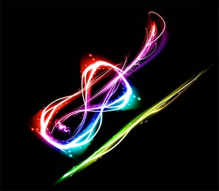 Abstract image of a violin on black background. Stock Photo - Budget Royalty-Free & Subscription, Code: 400-04819429