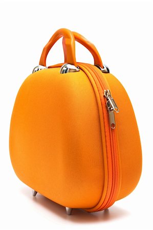 orange elegance bag on a white background Fotografie stock - Microstock e Abbonamento, Codice: 400-04819457