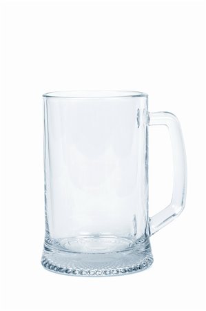 empty beer - glass beer mug on a white background Stock Photo - Budget Royalty-Free & Subscription, Code: 400-04819490