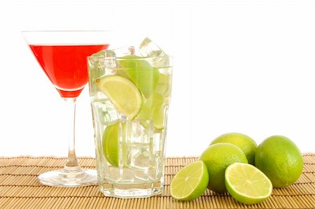 simsearch:400-04787910,k - green and red cocktail with lime and copyspace Stock Photo - Budget Royalty-Free & Subscription, Code: 400-04819794