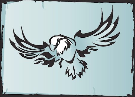 eagle images clip art - Vector illustration - eagle Stock Photo - Budget Royalty-Free & Subscription, Code: 400-04819988