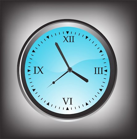 simsearch:400-04690033,k - vector illustration of wall clock Stock Photo - Budget Royalty-Free & Subscription, Code: 400-04810256