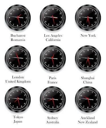 simsearch:400-04690033,k - Clock with different Time Zone Stock Photo - Budget Royalty-Free & Subscription, Code: 400-04810260