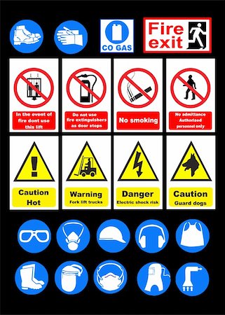 pic of electric shocked - Safety signs Stock Photo - Budget Royalty-Free & Subscription, Code: 400-04810451