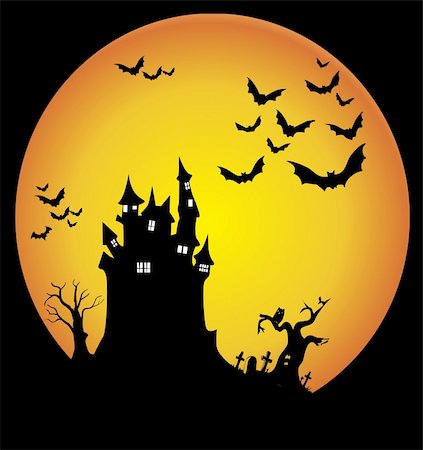 simsearch:400-06084547,k - Halloween night Stock Photo - Budget Royalty-Free & Subscription, Code: 400-04810489