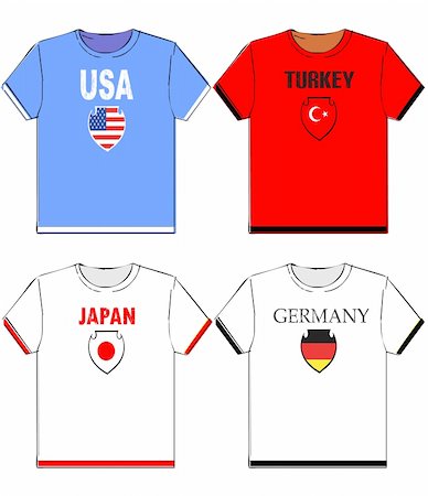 shirt with national flag Stock Photo - Budget Royalty-Free & Subscription, Code: 400-04810513