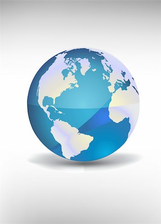 earth night asia - Vector globe Stock Photo - Budget Royalty-Free & Subscription, Code: 400-04810522