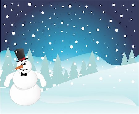 simsearch:400-04048124,k - Snowman on Christmas Background Stock Photo - Budget Royalty-Free & Subscription, Code: 400-04810523