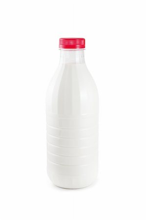 Milk in plastic bottle, isolated on white background Foto de stock - Royalty-Free Super Valor e Assinatura, Número: 400-04810626