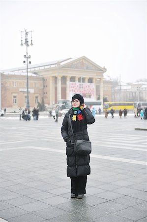 happy young woman travel tourist at budapest in hungary Stock Photo - Budget Royalty-Free & Subscription, Code: 400-04810632