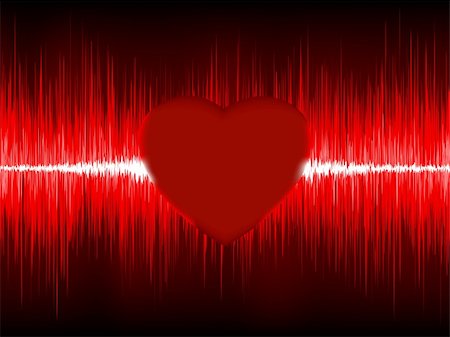 simsearch:400-08038158,k - Abstract Heart cardiogram. EPS 8 vector file included Photographie de stock - Aubaine LD & Abonnement, Code: 400-04810724