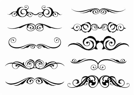 simsearch:400-07261564,k - Set of Elegance Elements design, vector illustration. Stock Photo - Budget Royalty-Free & Subscription, Code: 400-04810936