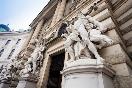 Spanish riding school, Hofburg pallace gate, Vienna, Austria. Fotografie stock - Microstock e Abbonamento, Codice: 400-04811323