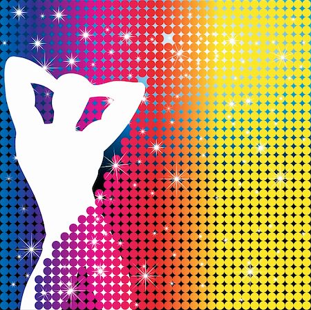 pic gay man dancing - Grunge Background with Party Boy Silhouette with Stars Stock Photo - Budget Royalty-Free & Subscription, Code: 400-04811530