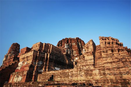 Ancient Temple of Ayutthaya Thailand Stock Photo - Budget Royalty-Free & Subscription, Code: 400-04811941