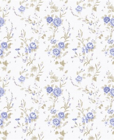 blue Rose bouquet design Seamless pattern with White background Stock Photo - Budget Royalty-Free & Subscription, Code: 400-04812695