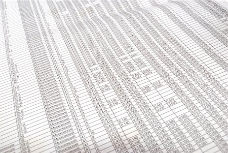 simsearch:400-09009302,k - The table with number sequences for the economic activities analysis. Photographie de stock - Aubaine LD & Abonnement, Code: 400-04812714