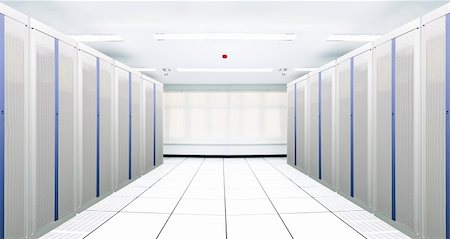 The communication and internet network server room Stock Photo - Budget Royalty-Free & Subscription, Code: 400-04812743