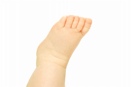 simsearch:400-04235194,k - newborn baby feet and hands isolated on white Stock Photo - Budget Royalty-Free & Subscription, Code: 400-04813190