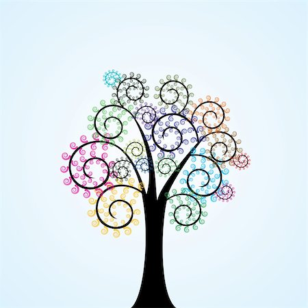 family abstract - abstract tree art Stock Photo - Budget Royalty-Free & Subscription, Code: 400-04813673