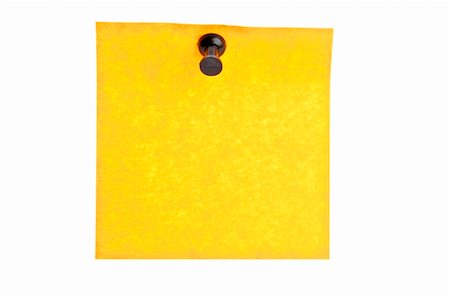simsearch:400-07499421,k - Isolated empty orange post it Stock Photo - Budget Royalty-Free & Subscription, Code: 400-04813987