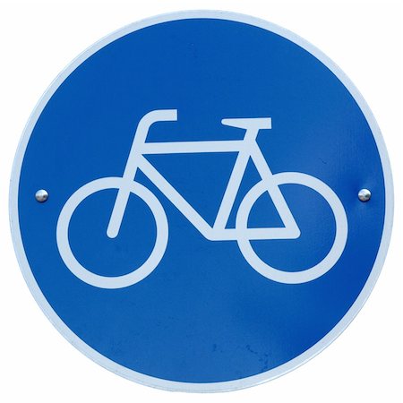 simsearch:400-05100151,k - Sign of a bike or bicycle lane Photographie de stock - Aubaine LD & Abonnement, Code: 400-04824037