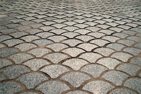 road footpath tiles images - paving of street with intersetingly shaped tiles Stock Photo - Budget Royalty-Free & Subscription, Code: 400-04824448