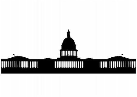 Illustration of the U.S. Capitol, Washington D.C. Stock Photo - Budget Royalty-Free & Subscription, Code: 400-04824712